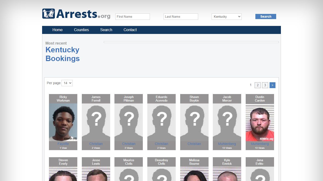 Kentucky Arrests and Inmate Search